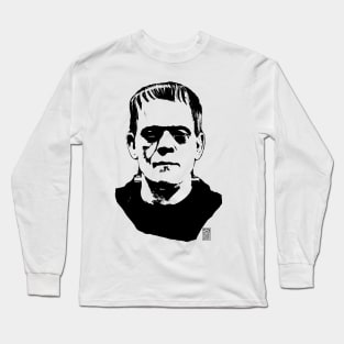 Frankenstein's Monster (dark design) Long Sleeve T-Shirt